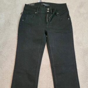HUDSON Women's Mid-Rise Straight Leg Jeans Black Size 4/27